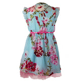 OVERALL PRINTED CHIFFON DRESS