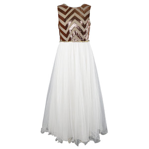 SEQUINS MESH TUTU DRESS
