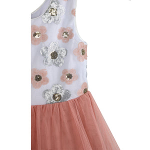 SEQUINS MESH TUTU DRESS