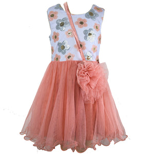 SEQUINS MESH TUTU DRESS