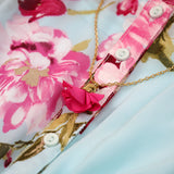 OVERALL PRINTED CHIFFON DRESS