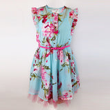 OVERALL PRINTED CHIFFON DRESS