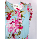 OVERALL PRINTED CHIFFON DRESS